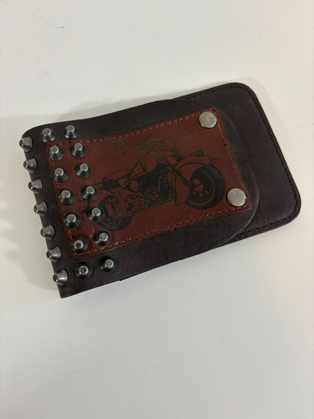Free People Leather Studded Motorcycle Wallet